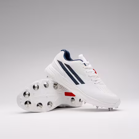 Gray-Nicolls Players 4.0 Spike Cricket Shoes - White/Navy