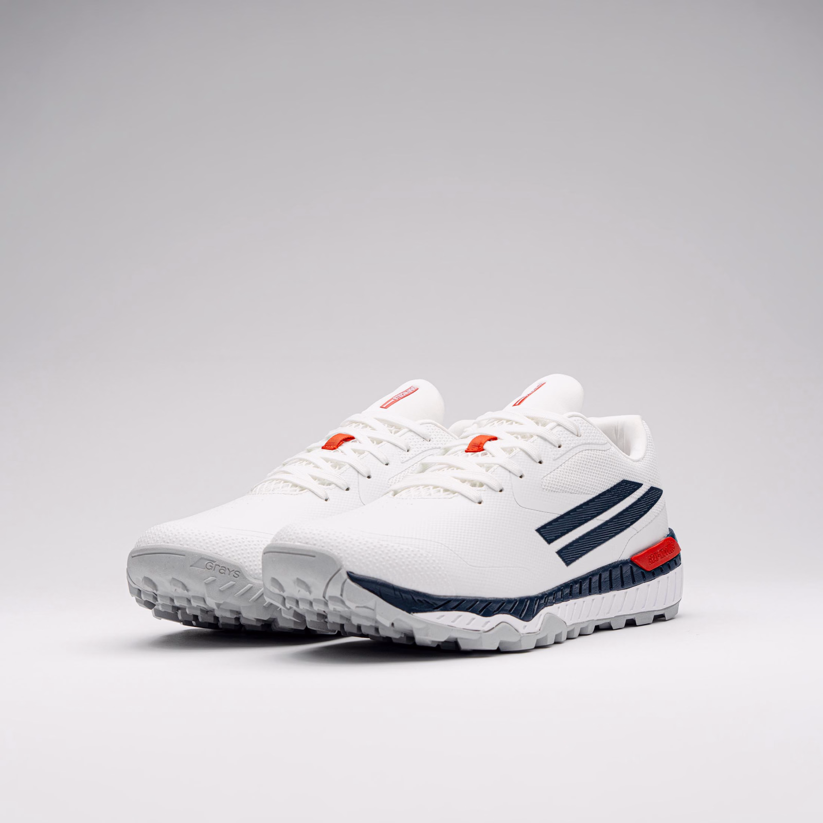 Gray-Nicolls Revo Pro 3.0 Batting Cricket Shoes - White/Navy (2026) - Gray-Nicolls Revo Pro 3.0 Batting Cricket Shoes - White/Navy