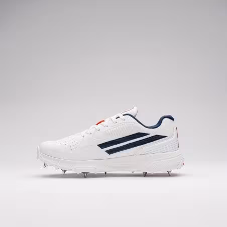 Gray-Nicolls Players 4.0 Spike Cricket Shoes - White/Navy (2026)