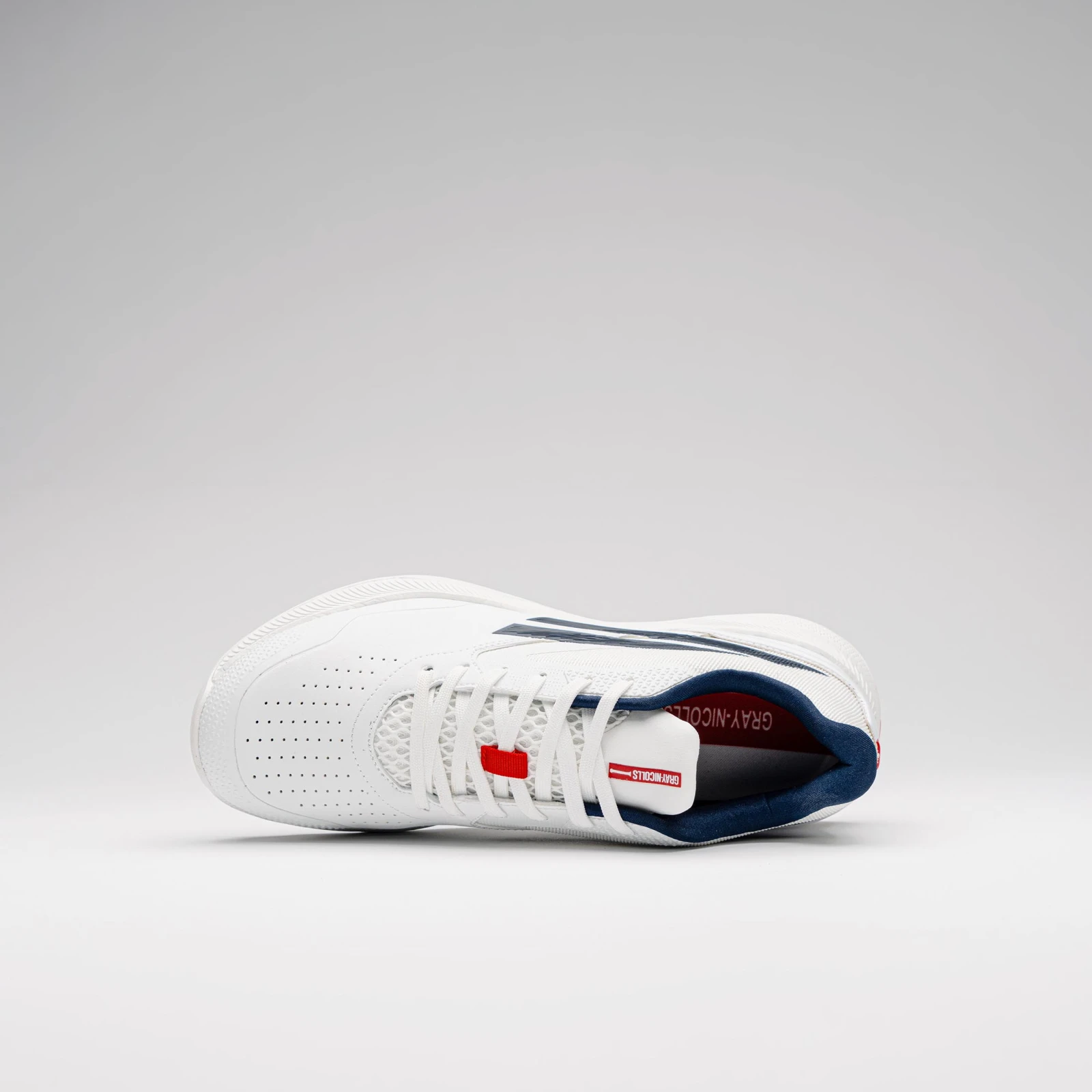 Gray-Nicolls Players 4.0 Spike Cricket Shoes - White/Navy (2026)