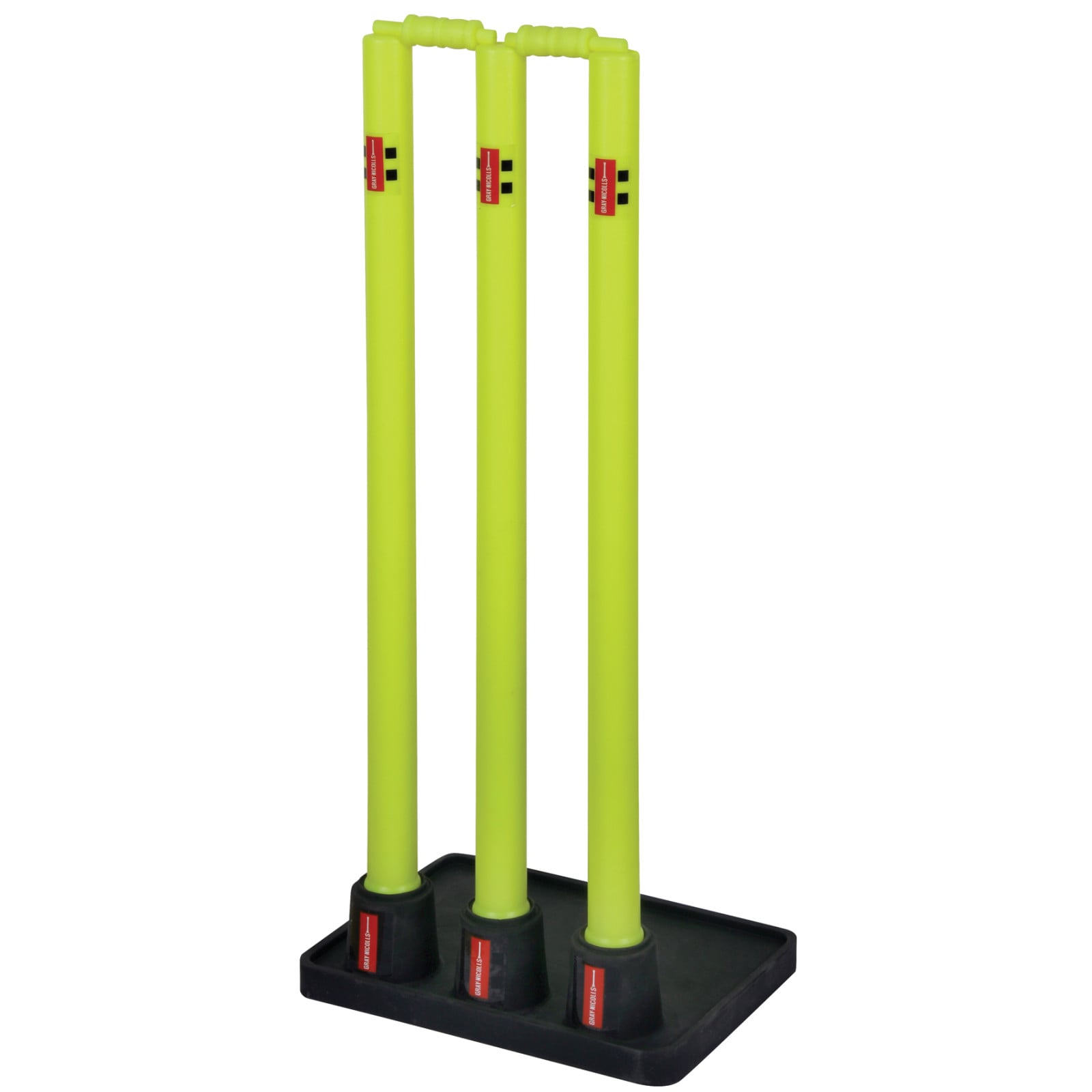 Gray-Nicolls Rubber Base Cricket Stumps - Neon Green (2026) -