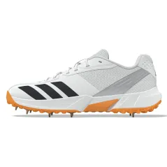Adidas 22yds Spike Cricket Shoes - White (2026) - Adidas