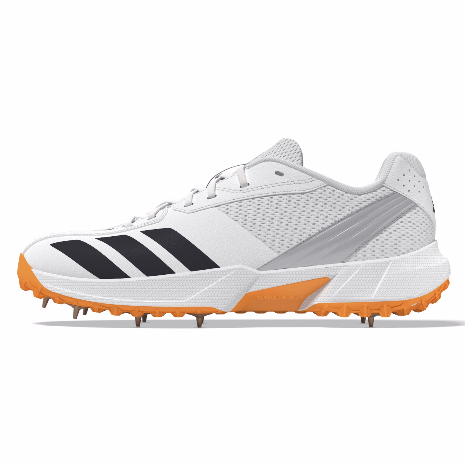 Adidas 22yds Spike Cricket Shoes - White (2026) - Adidas