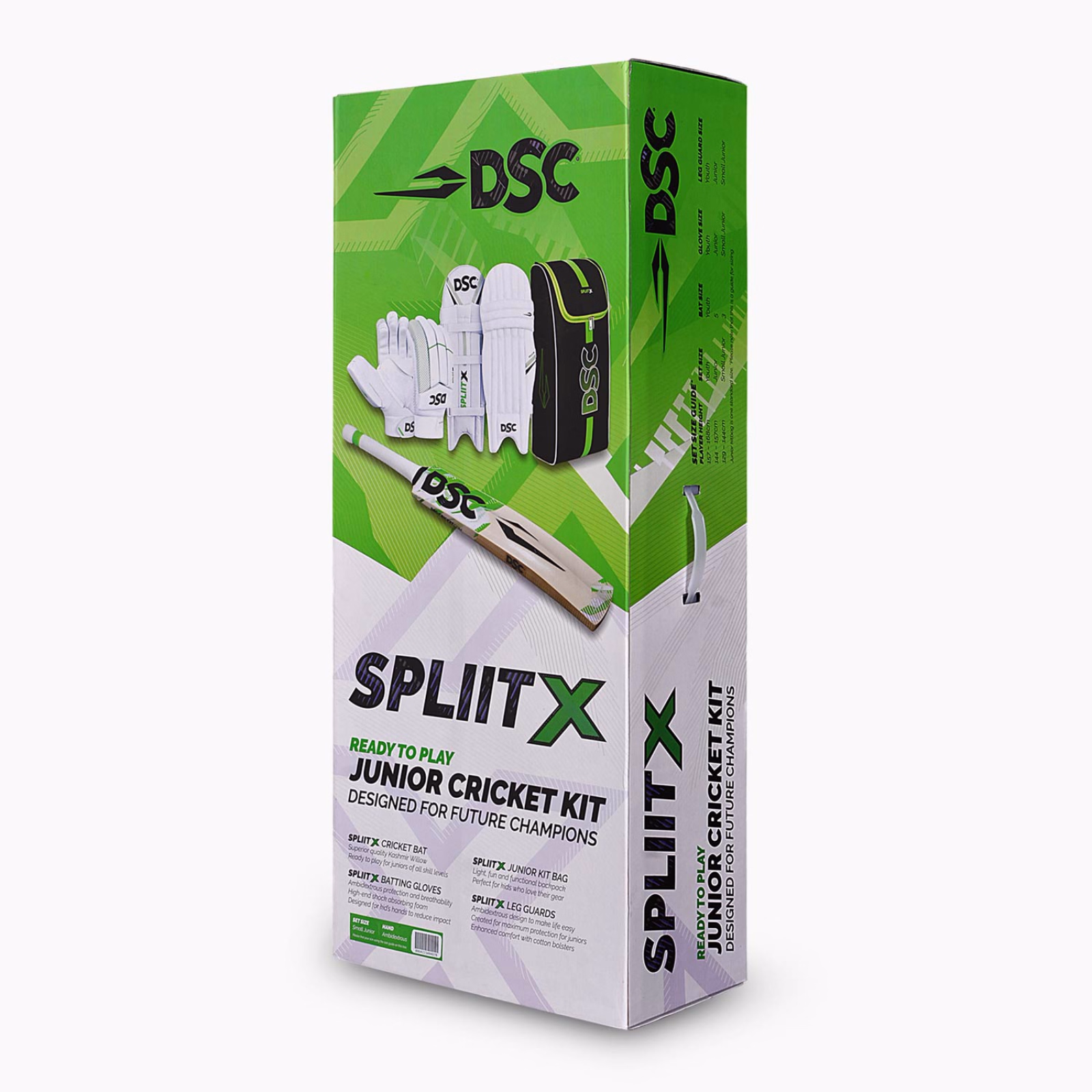 DSC Spliit X Cricket Kit (2026) - Mazze da cricket junior