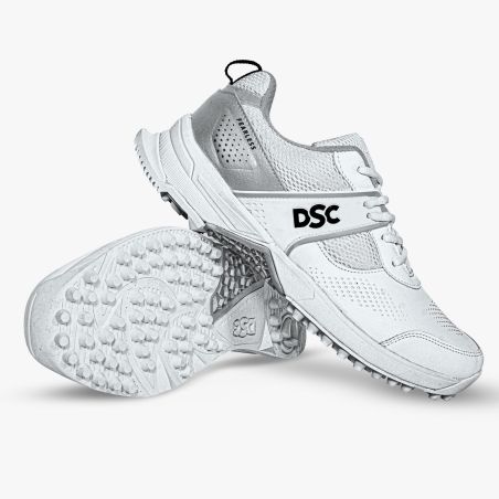 DSC Jaffa Neo Cricket Shoes - White/Silver (2026) - DSC Cricket
