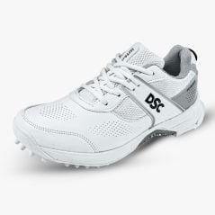 DSC Jaffa Neo Cricket Shoes - White/Silver (2026)