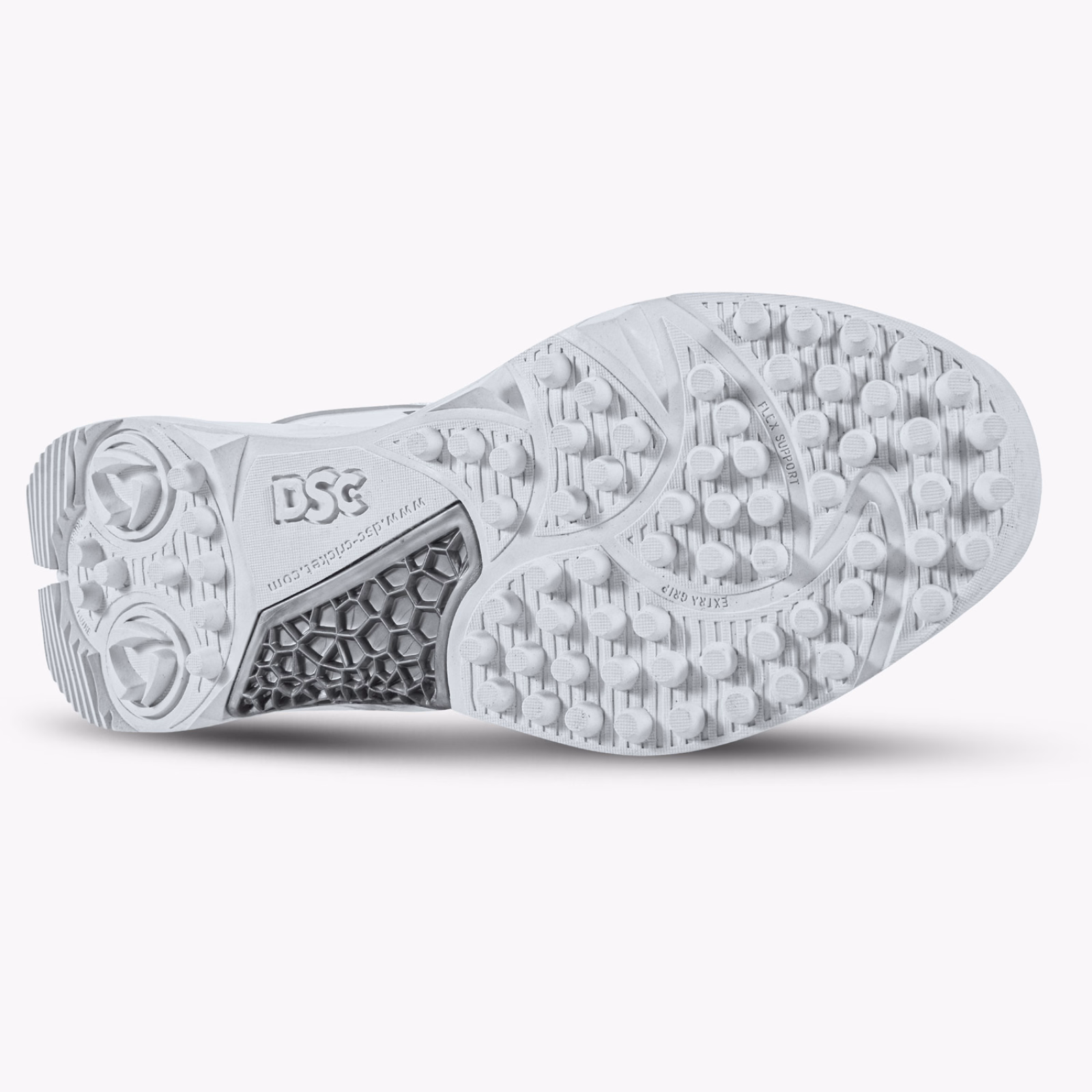 DSC Jaffa Neo Cricket Shoes - White/Silver (2026) - DSC Cricket