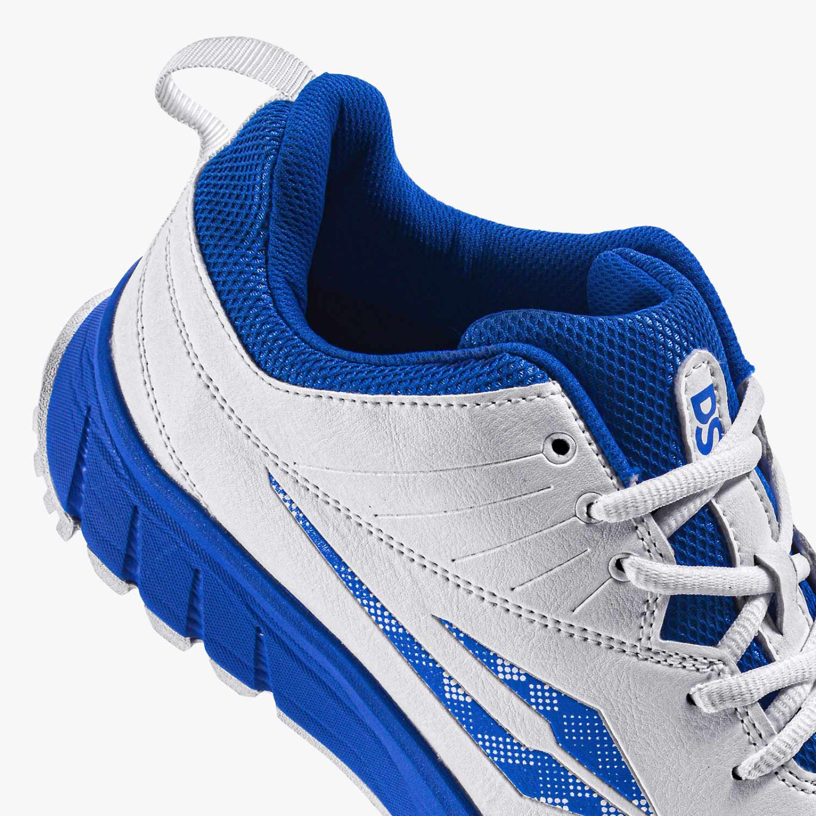 DSC Superstorm Cricket Shoes - Blue/White (2026) - DSC Cricket
