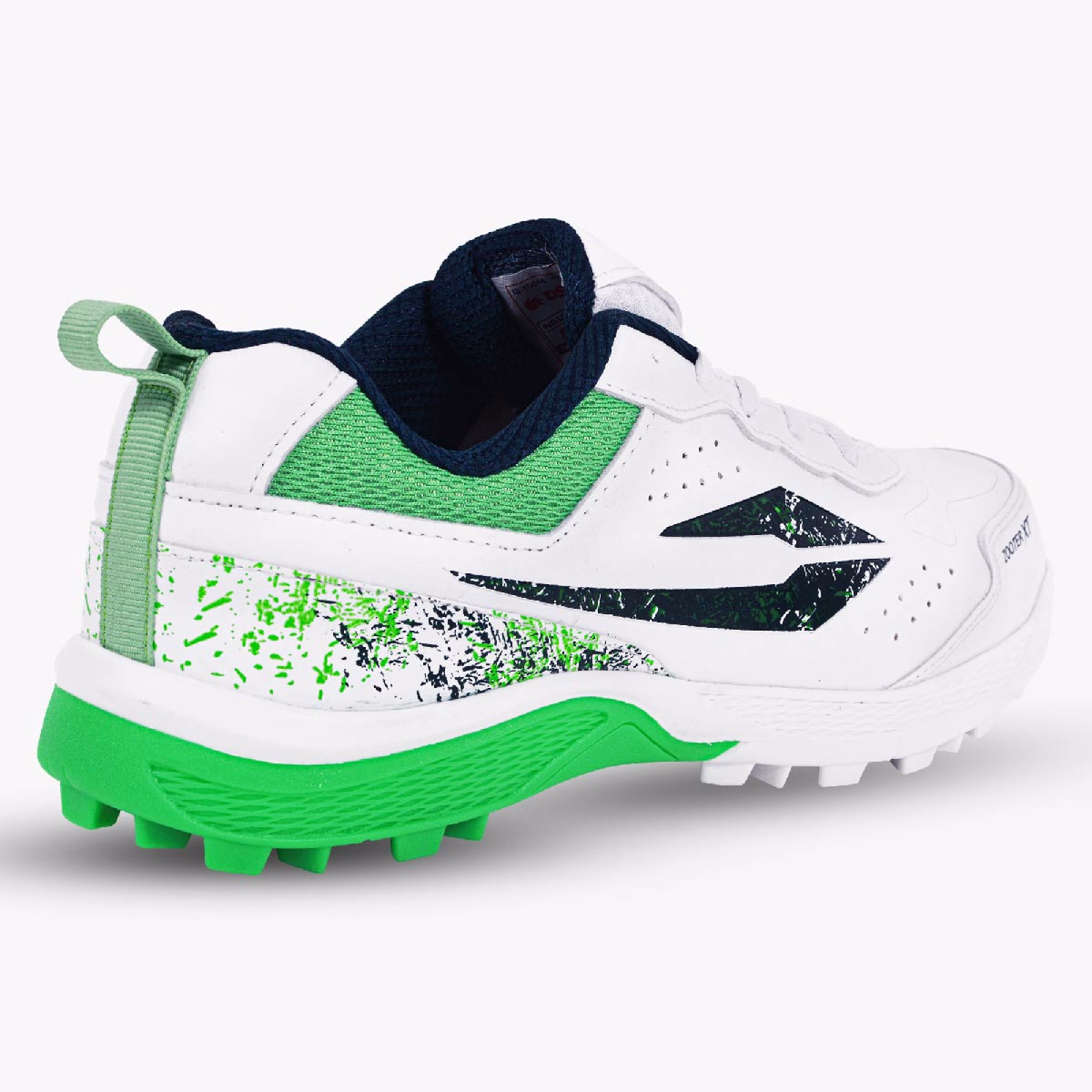 DSC Zooter XT Cricket Shoes - White/Green (2026) - DSC