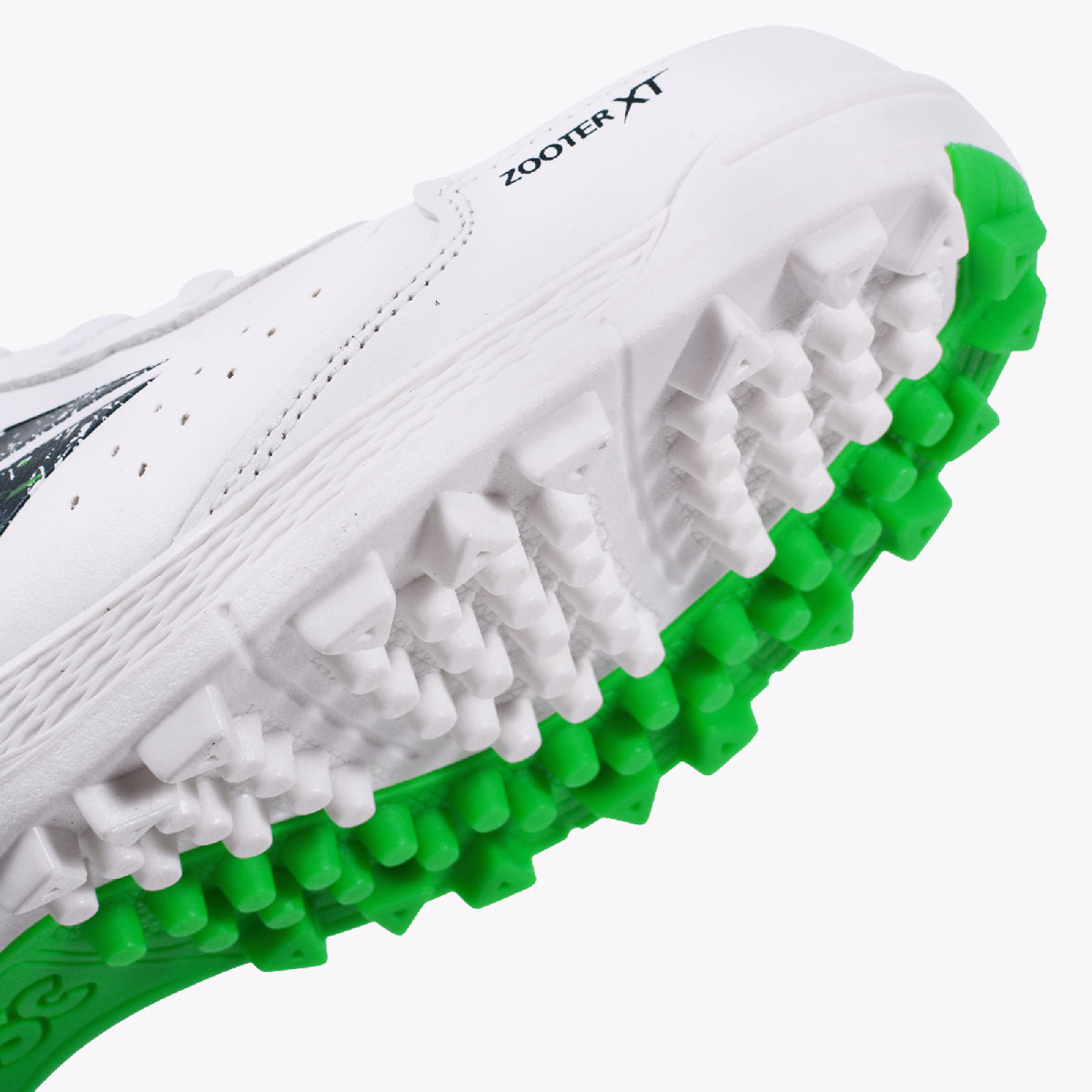 DSC Zooter XT Junior Cricket Shoes - White/Green (2026) - DSC
