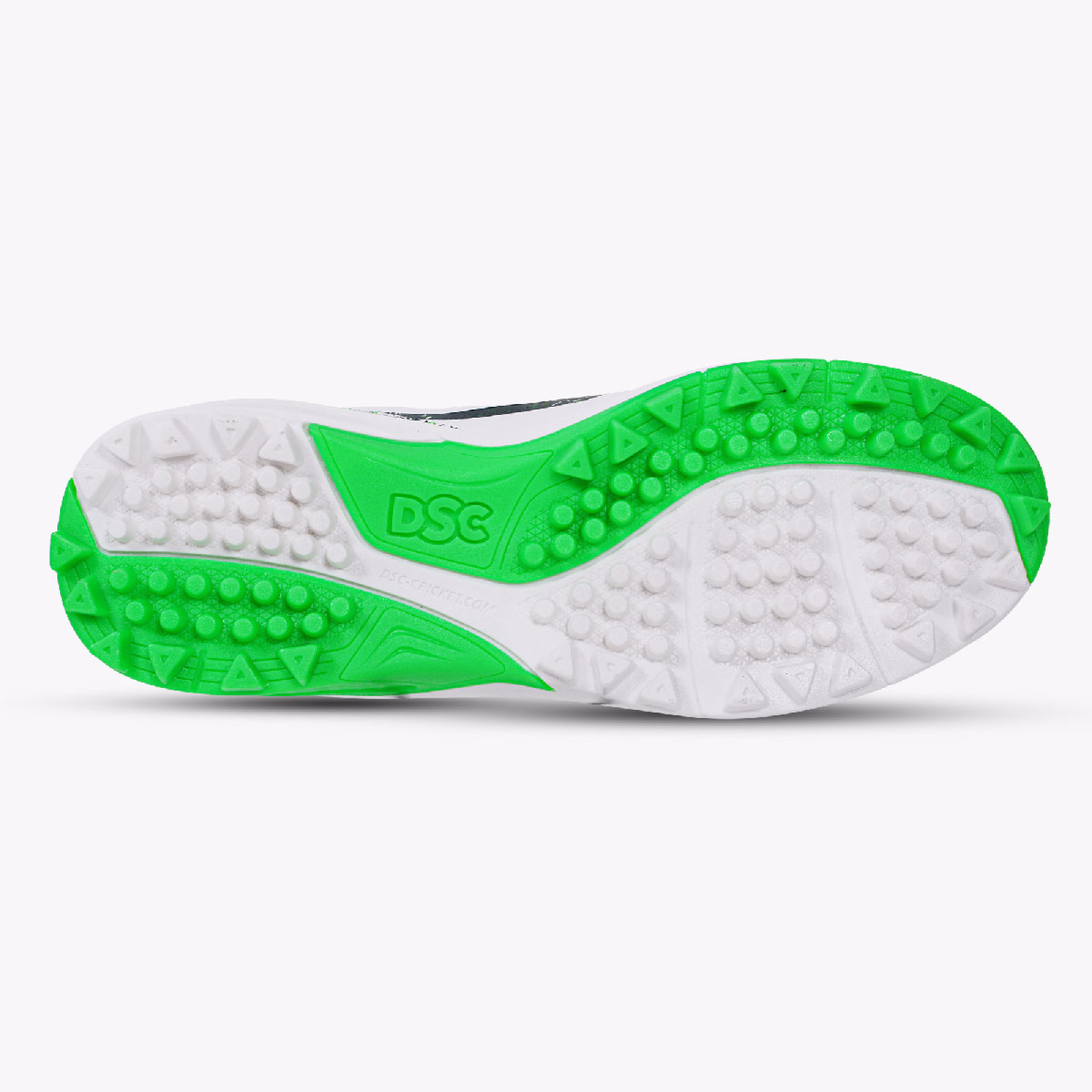 DSC Zooter XT Cricket Shoes - White/Green (2026) - DSC