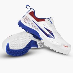 DSC Zooter XT Junior Cricket Shoes - White/Red/Black (2026) -