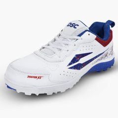 DSC Zooter XT Junior Cricket Shoes - White/Red/Black (2026) -