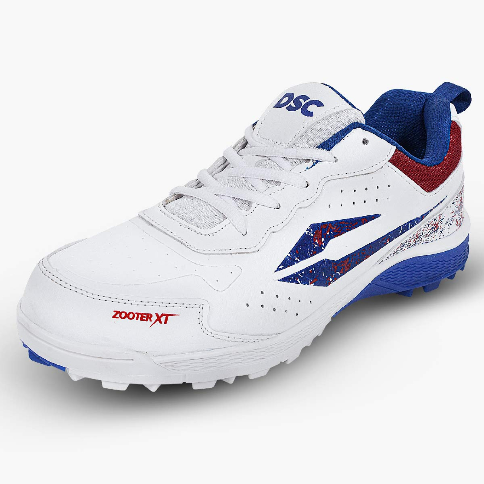 DSC Zooter XT Junior Cricket Shoes - White/Red/Black (2026) -