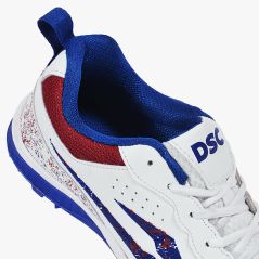 DSC Zooter XT Cricket Shoes - White/Red/Blue (2026) - DSC