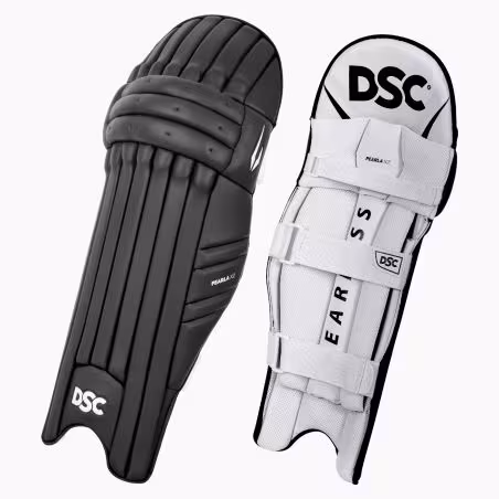 DSC Pearla X2 Cricket Pads - Black (2026) - DSC Cricket Pads