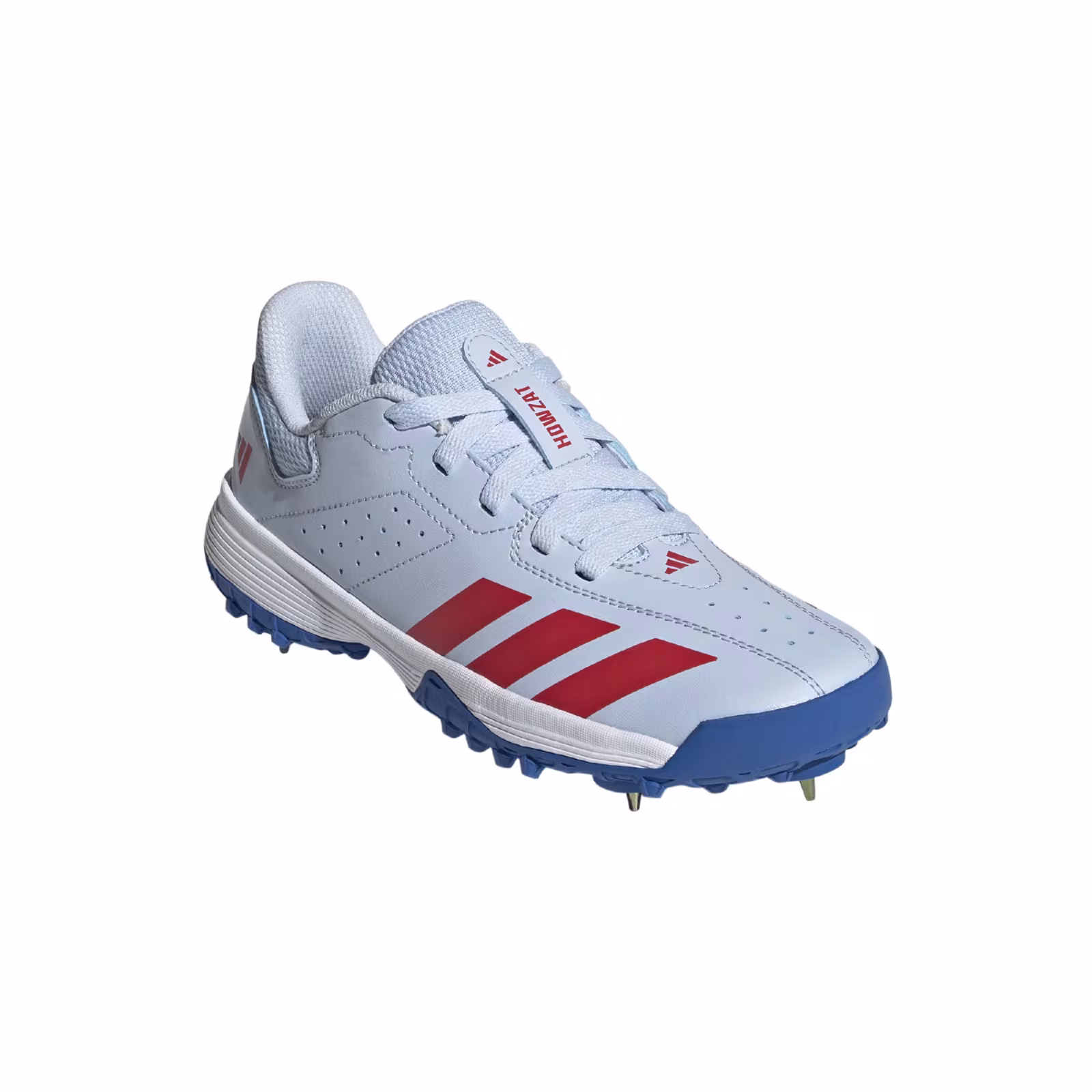 Adidas Howzat Spike Junior Cricket Shoes - White (2026) - Adidas Howzat Spike Junior Cricket Shoes - White (2026) -
