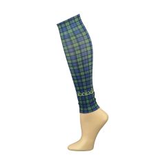 HockSocx Shinliners - Footless - Blue Plaid - Shinliners
