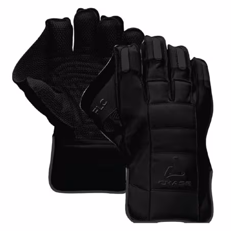 Chase Four Leaf Clover Wicket Keeping Gloves - Black - Wicket