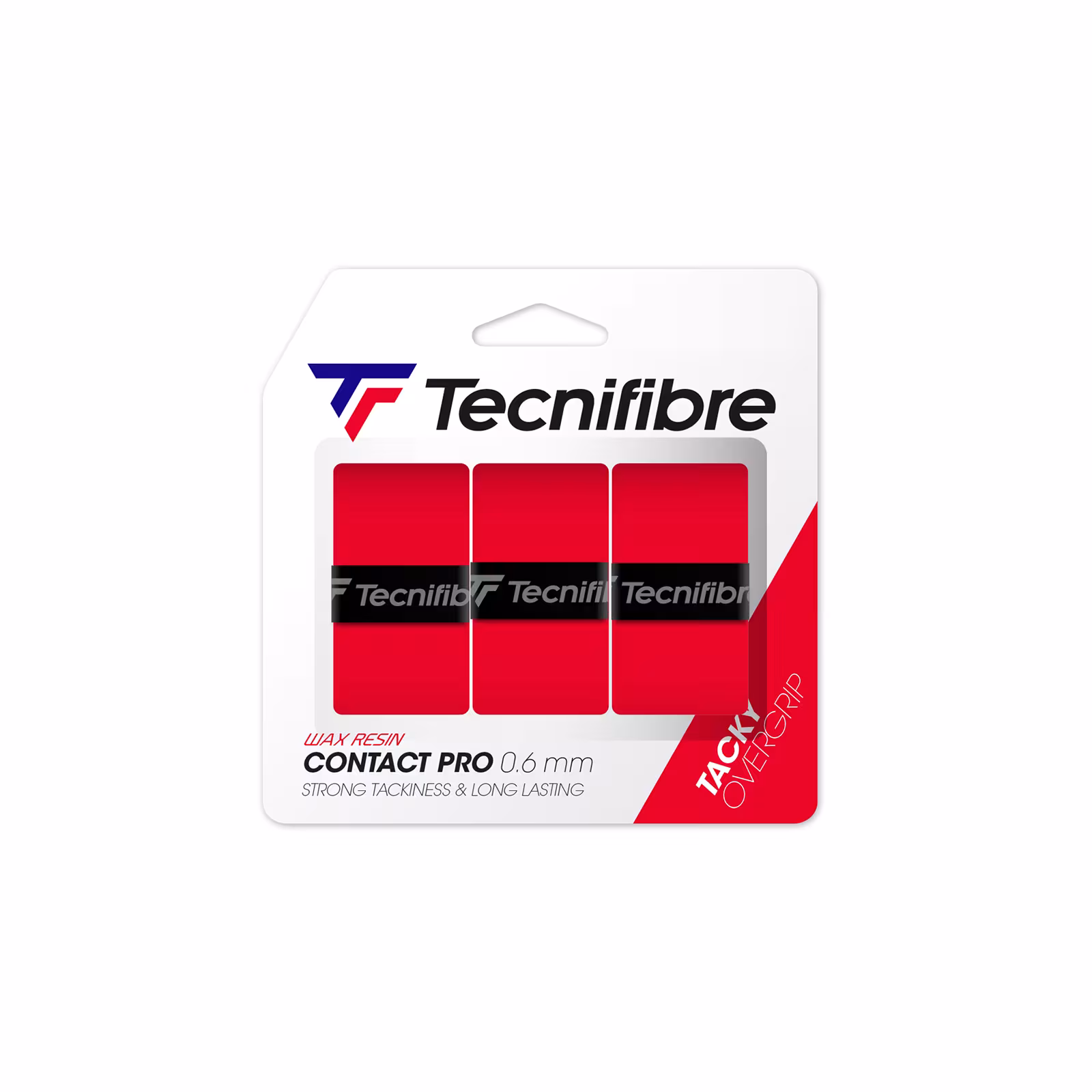 Tecnifibre Contact Pro Grips (pack of 3) - Red - Tecnifibre Contact Pro Grips (pack of 3) - Red - Impugnature da