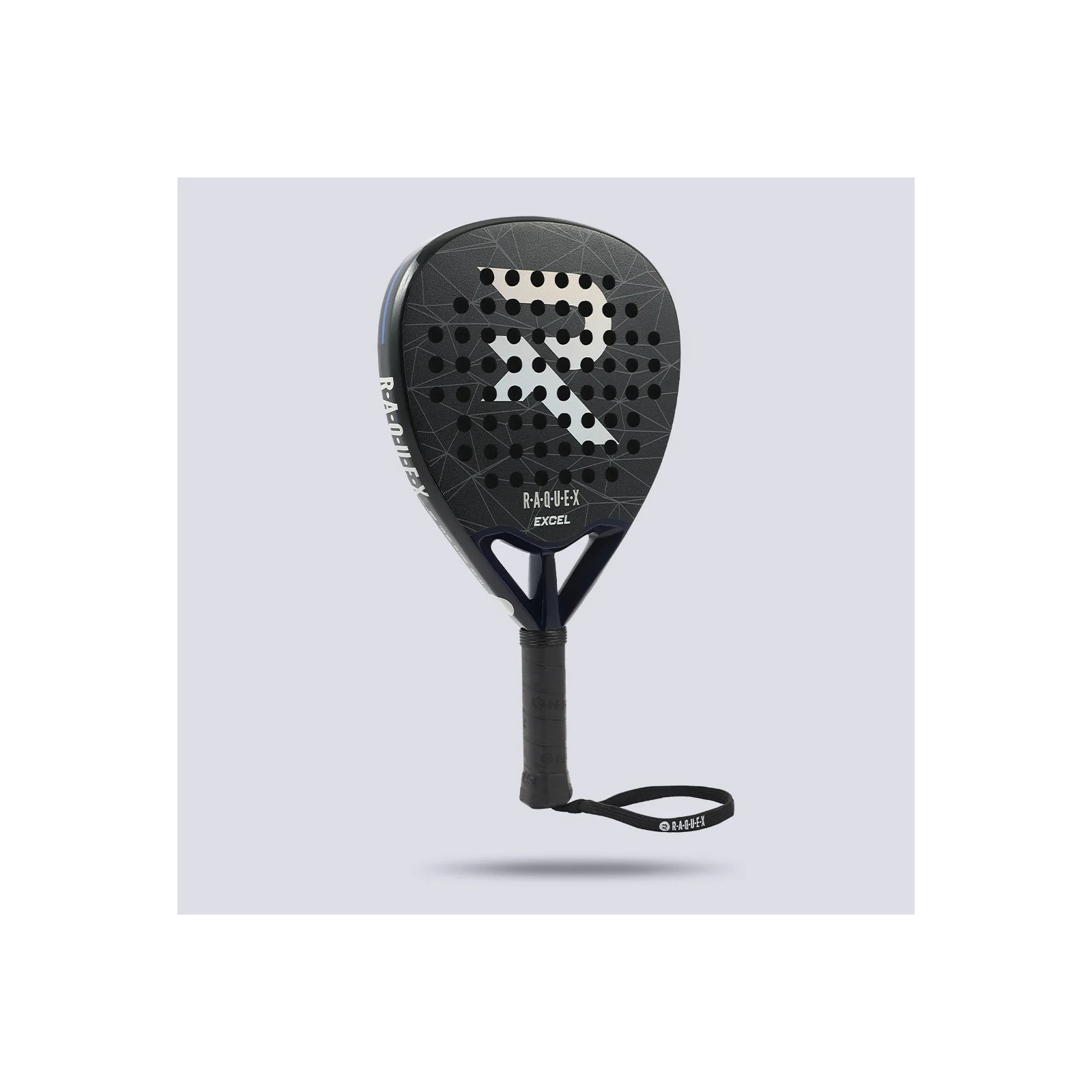 Raquex Excel Padel Racket - Black - Raquex Excel Padel Racket - Black - Raquex Padelrackets