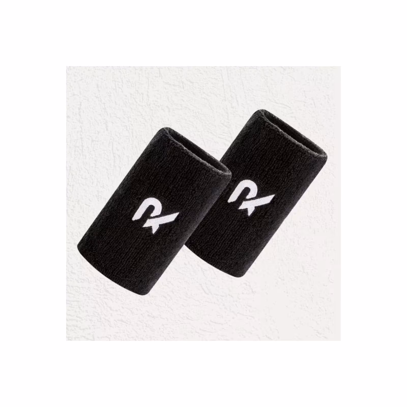 Raquex Double Width Wristbands (Pair) - Black - Raquex Double Width Wristbands (Pair) - Black - Padelaccessoires