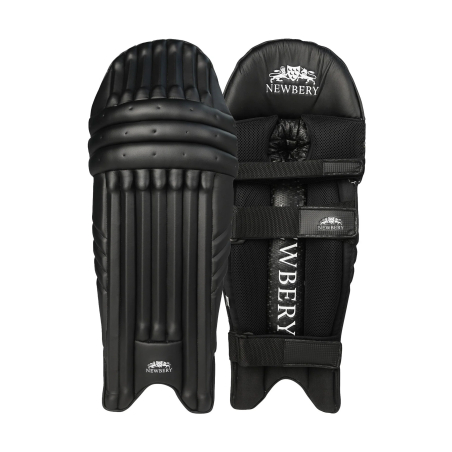 Newbery Player Cricket Pads - Black (2026) - Paratibie da