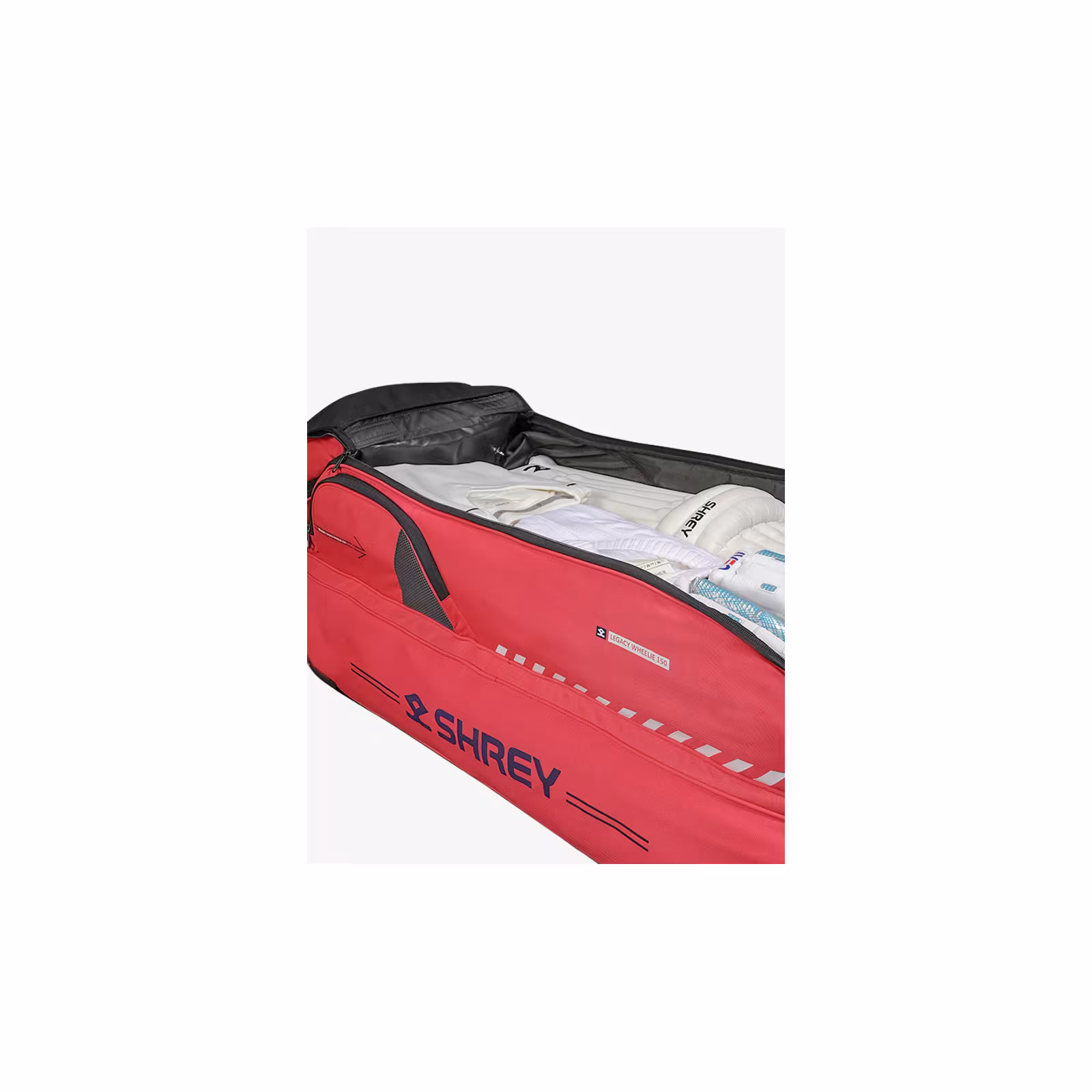 Shrey Legacy Wheelie 150 - Radiant Red (2026) - Reistassen en