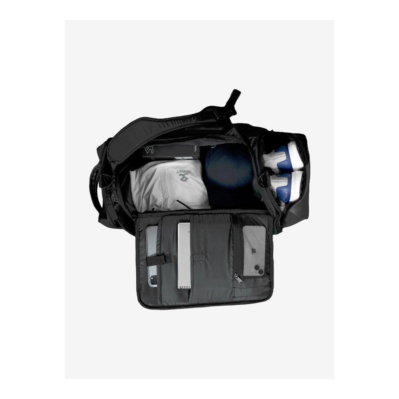 Shrey Holdall 2.0 Player Bag - Black (2026) - Holdalls &