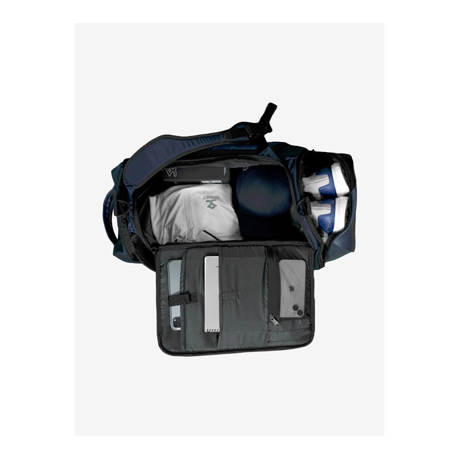 Shrey Holdall 2.0 Player Bag - Navy (2026) - Holdalls & Wheelies