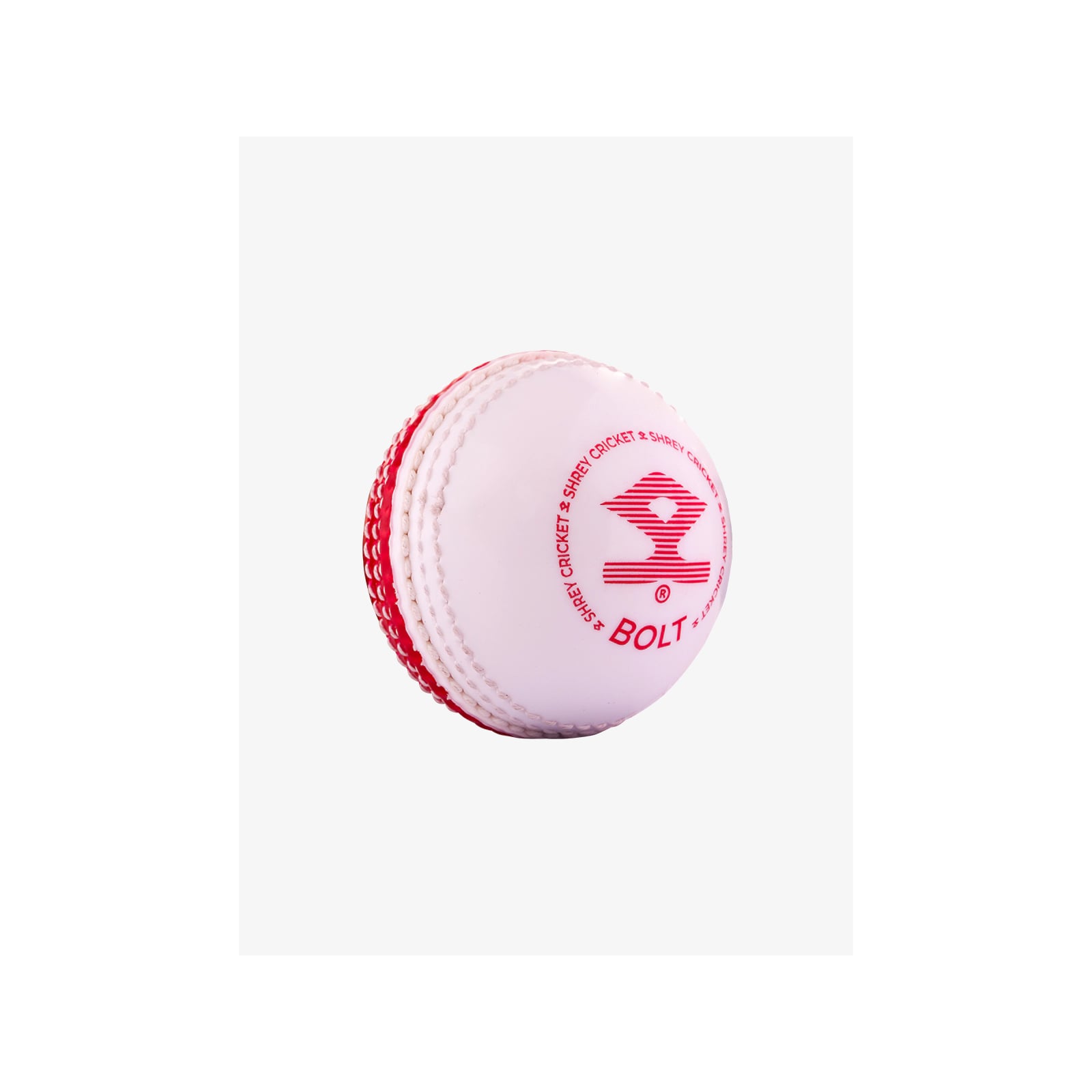 Shrey Bolt Cricket Ball (Pack of 6) - Red/White (2026) - Soft