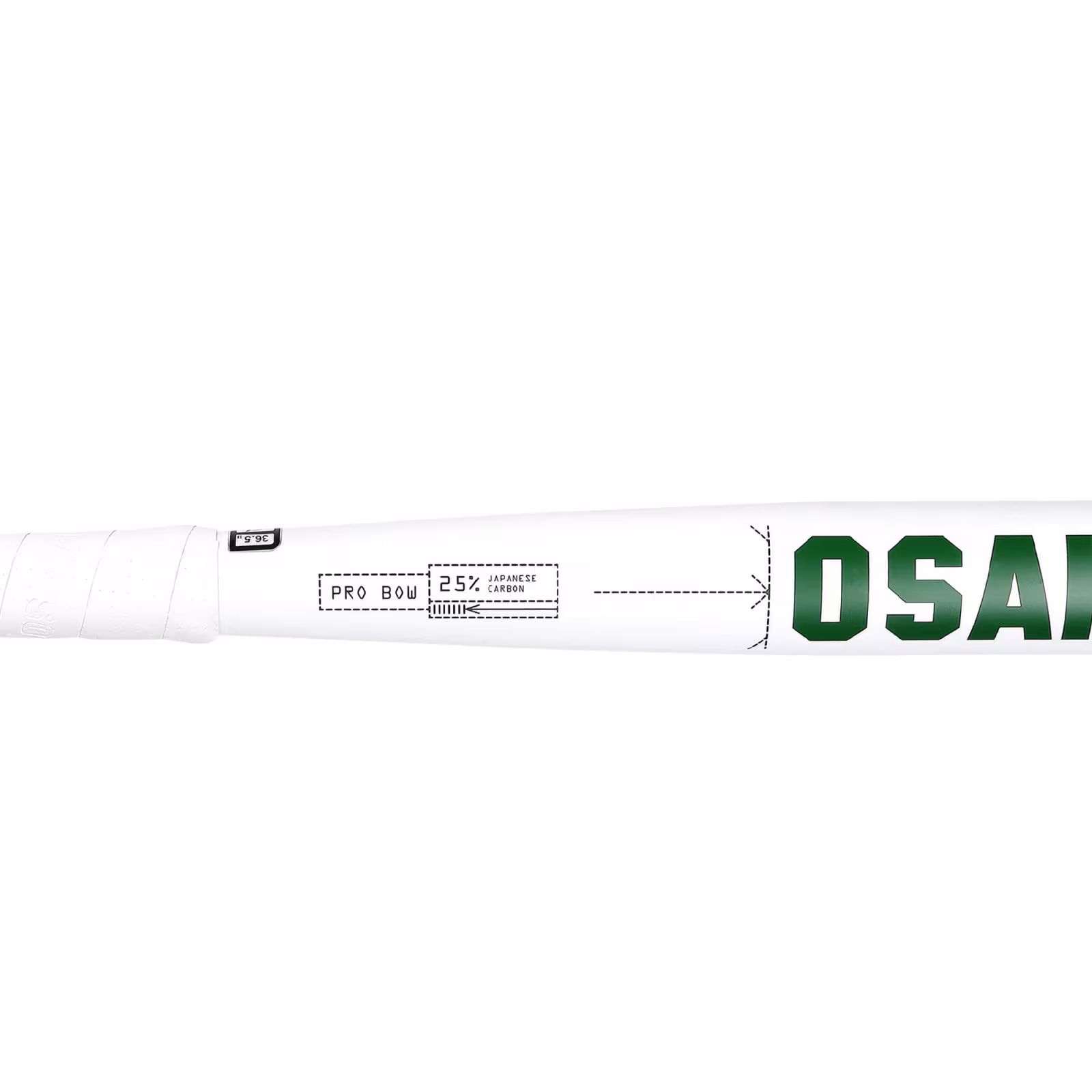 Osaka Pro Bow 25 Hockey Stick - White (2026) - Bastoncini da