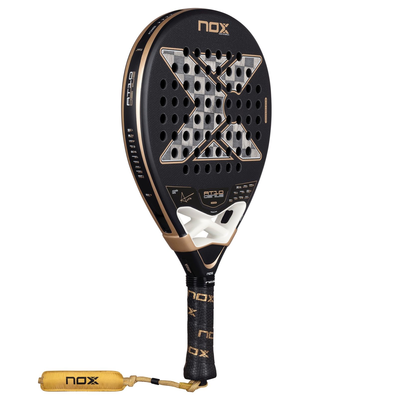 NOX AT10 Genius 18K Alum Padel Racket (2026) - NOX Padel Rackets