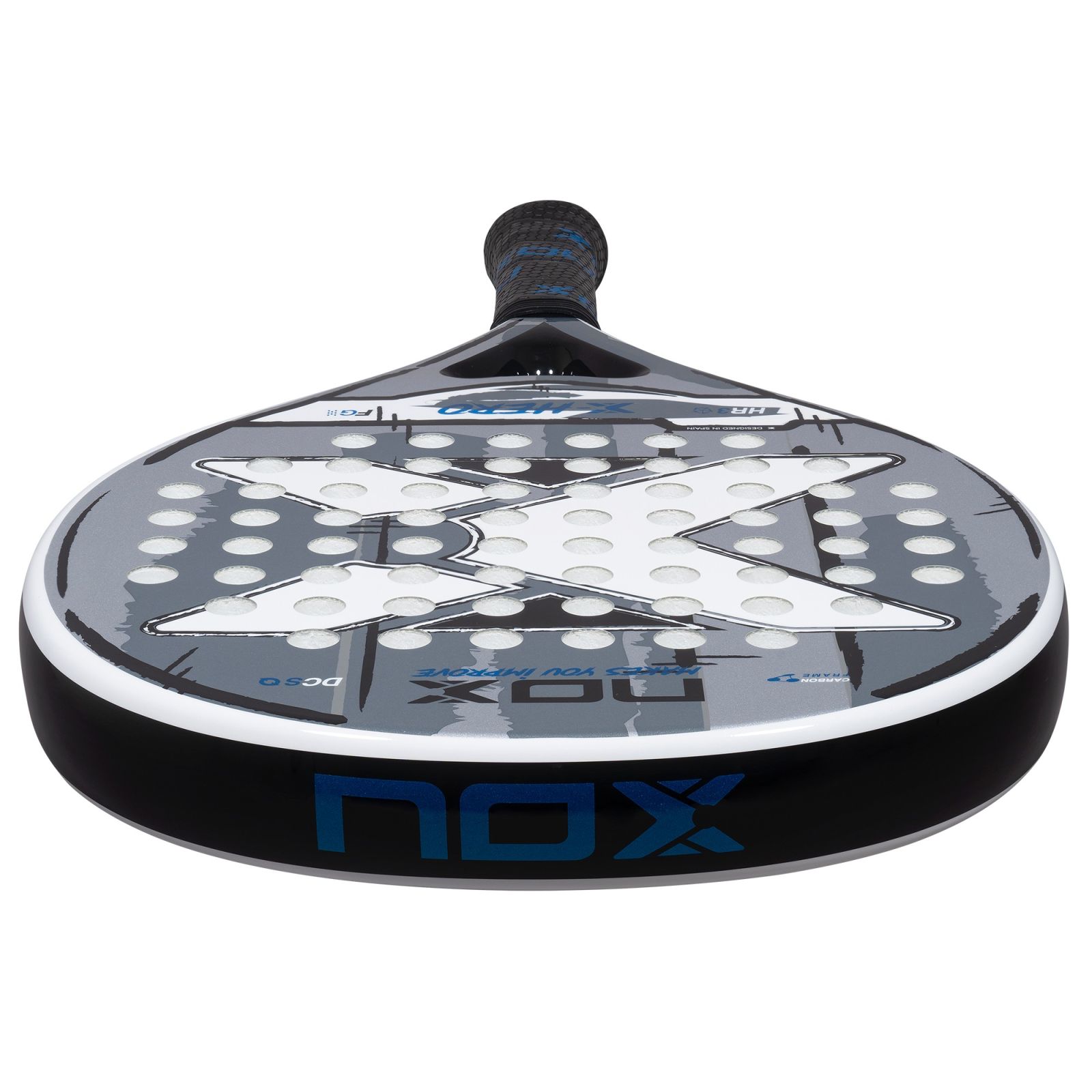 NOX X-Hero White Padel Racket (2026) - NOX Padel Rackets
