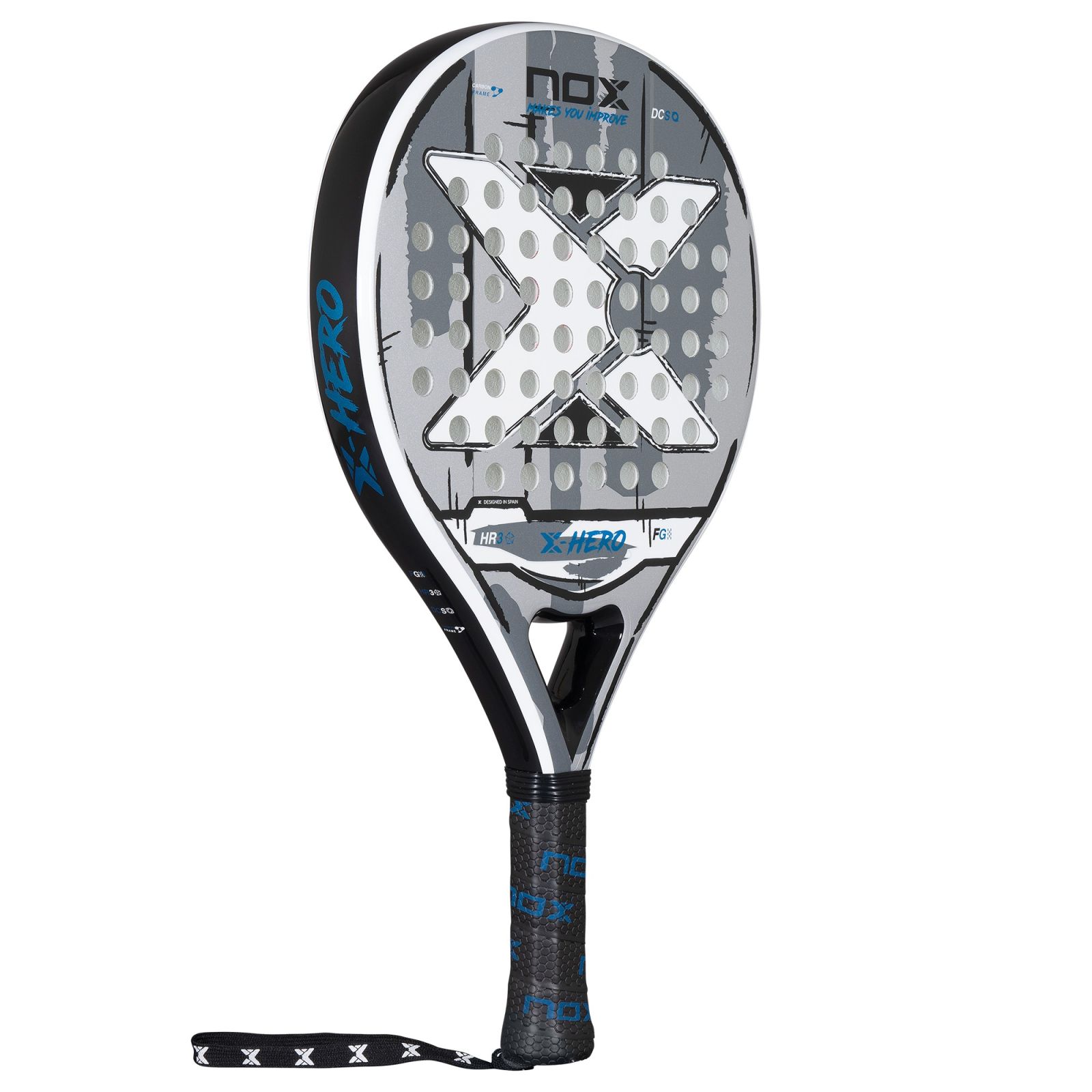 NOX X-Hero White Padel Racket (2026) - NOX Padel Rackets