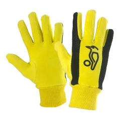 Kookaburra Plain Cotton Wicket Keeping Inners - Yellow (2026) -