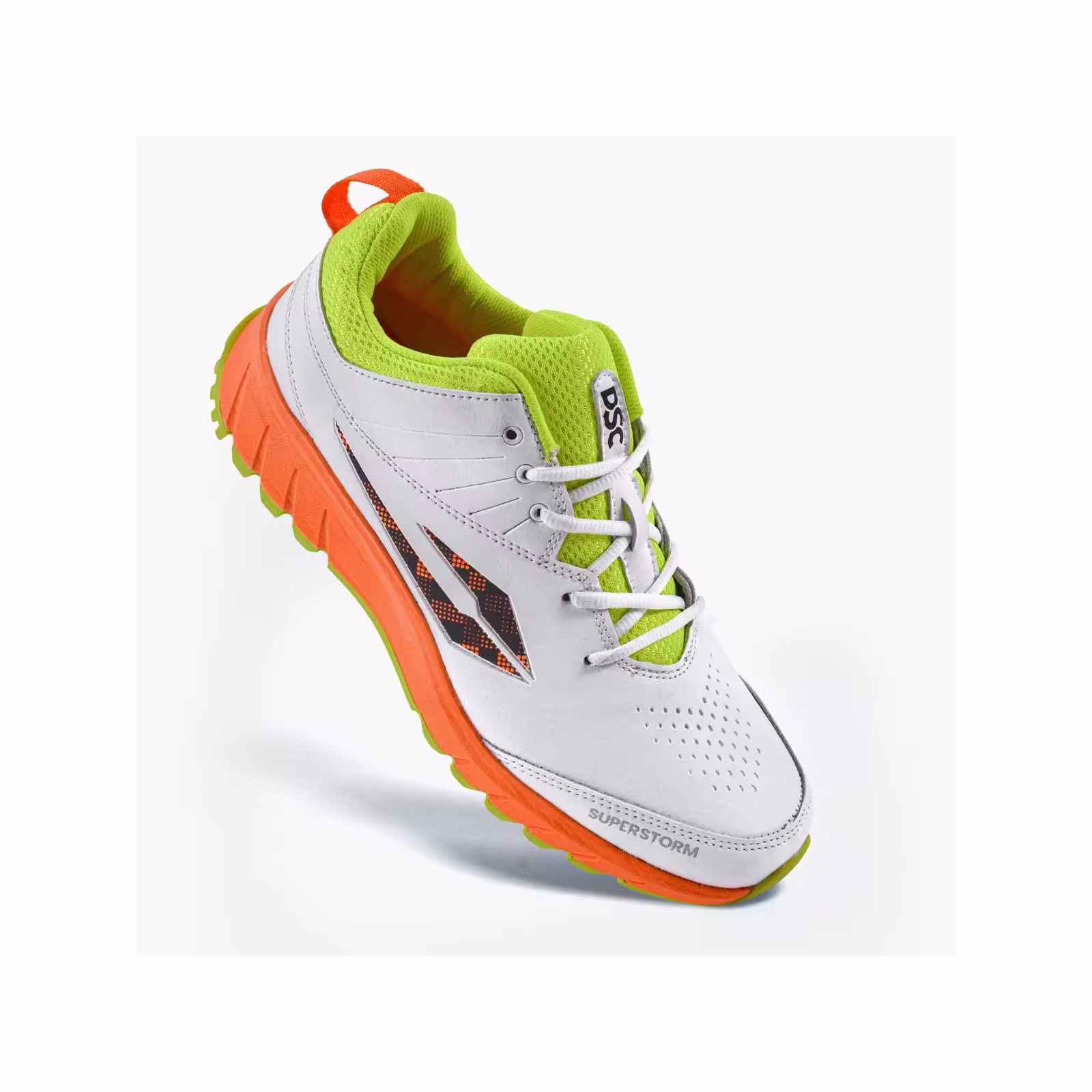 DSC Superstorm Cricket Shoes - Orange/Yellow (2026) - Chaussures de cricket DSC Superstorm - Orange/Jaune (2026) - DSC