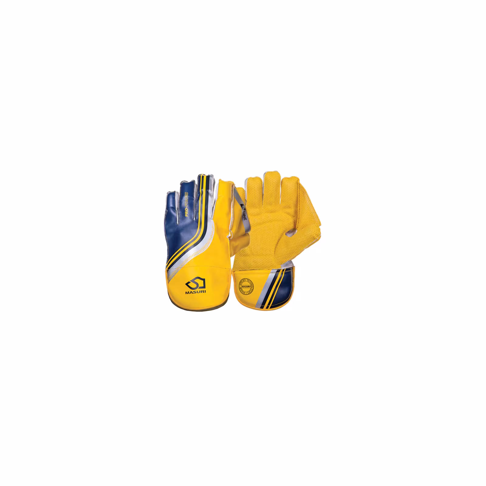 Masuri C Line Wicket Keeping Gloves - Yellow (2026) - Wicket