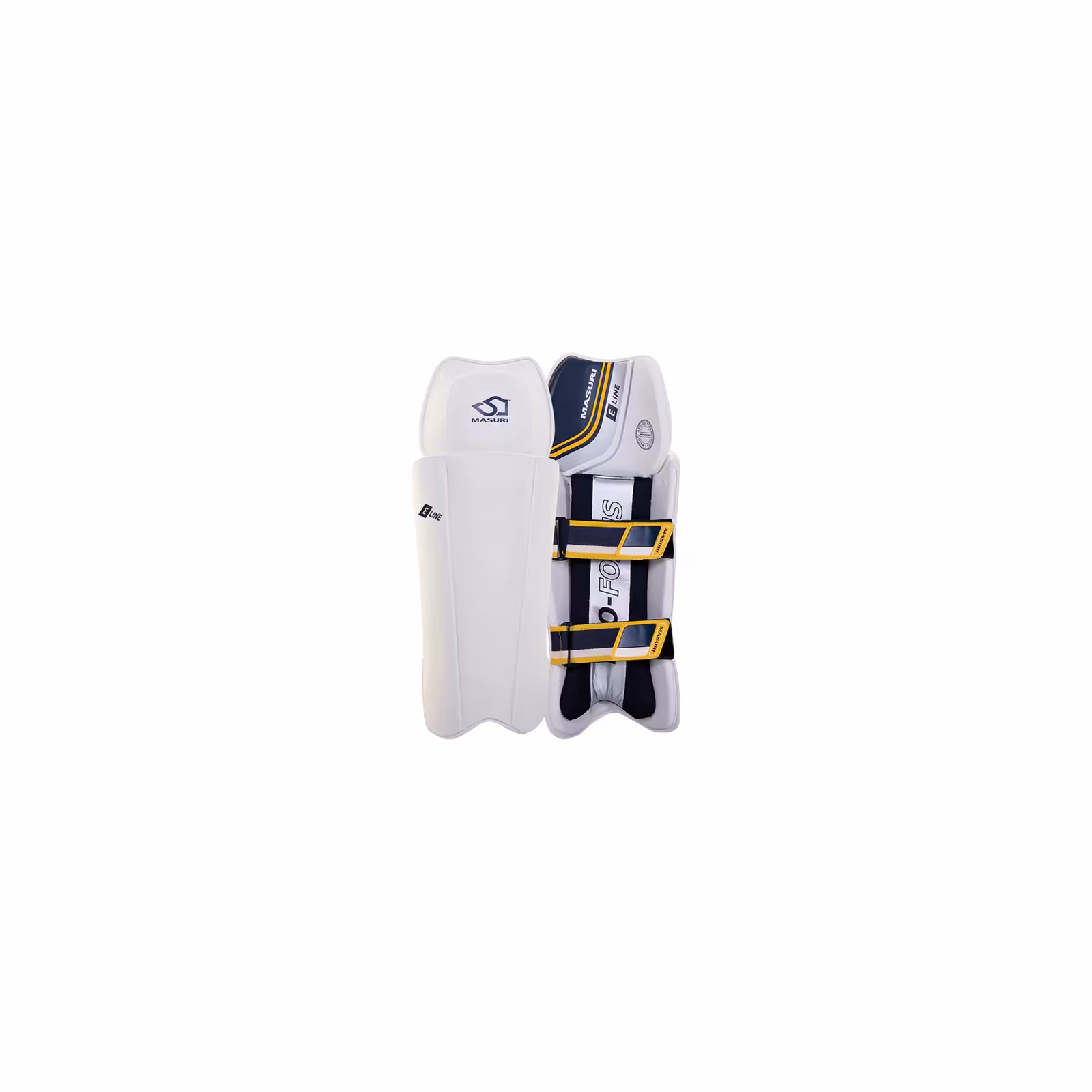 Masuri E Line Wicket Keeping Pads (2026) - Pads de gardien de