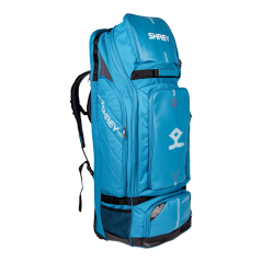 Shrey Meta Duffle Wheelie 120 - Teal Blue (2024) - Back View