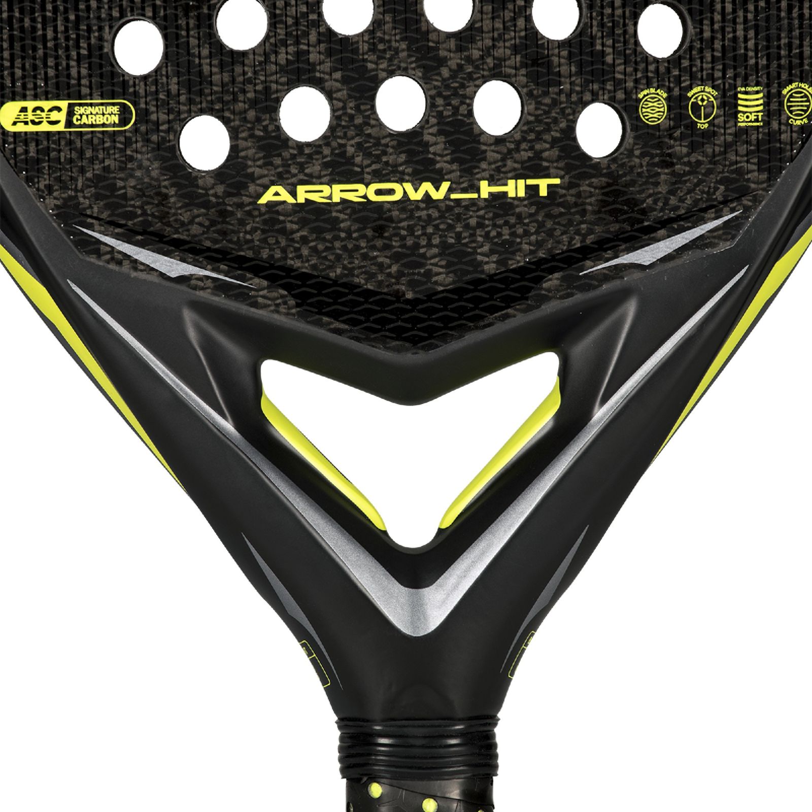 Adidas Arrow Hit Padel Racket - Black/Silver (2026) - Adidas Arrow Hit Padel Racket - Black/Silver (2026) - Palas de