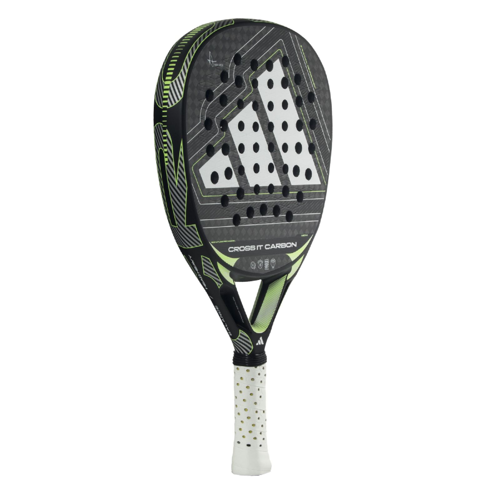 Adidas Crossit Carbon Padel Racket - Black/Lime (2026) - Adidas Crossit Carbon Padel Racket - Black/Lime (2026) - Adidas