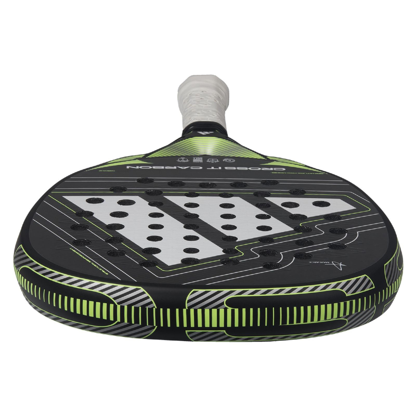 Adidas Crossit Carbon Padel Racket - Black/Lime (2026) - Adidas Crossit Carbon Padel Racket - Black/Lime (2026) - Adidas