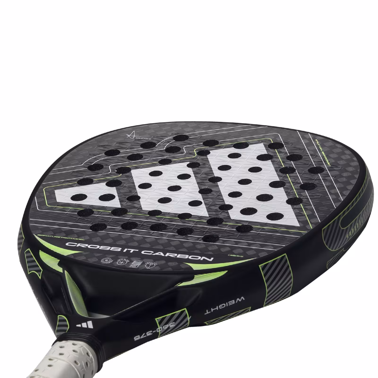 Adidas Crossit Carbon Padel Racket - Black/Lime (2026) - Adidas Crossit Carbon Padel Racket - Black/Lime (2026) - Adidas