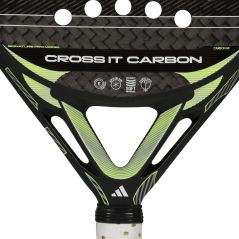 Adidas Crossit Carbon Padel Racket - Black/Lime (2026) - Adidas
