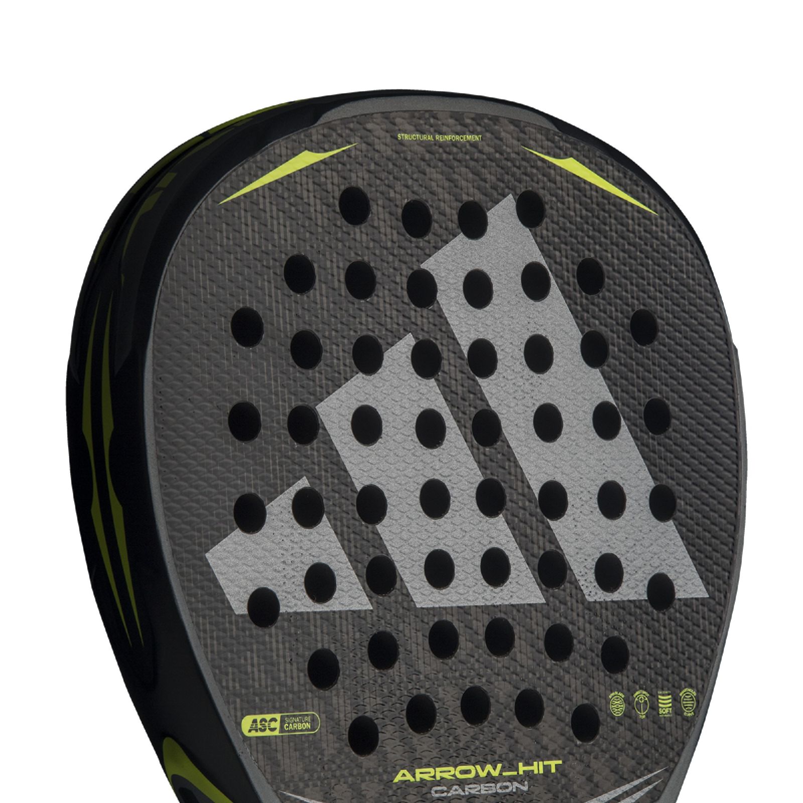 Adidas Arrow Hit Carbon Padel Racket - Anthracite/Silver (2026) - Image 7 of 8