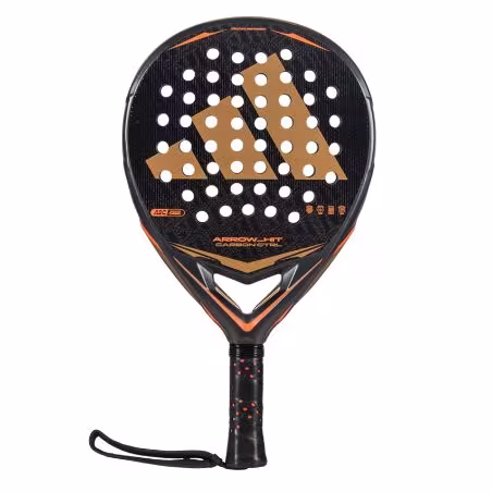 Adidas Arrow Hit Carbon Ctrl Padel Racket - Anthracite/Orange