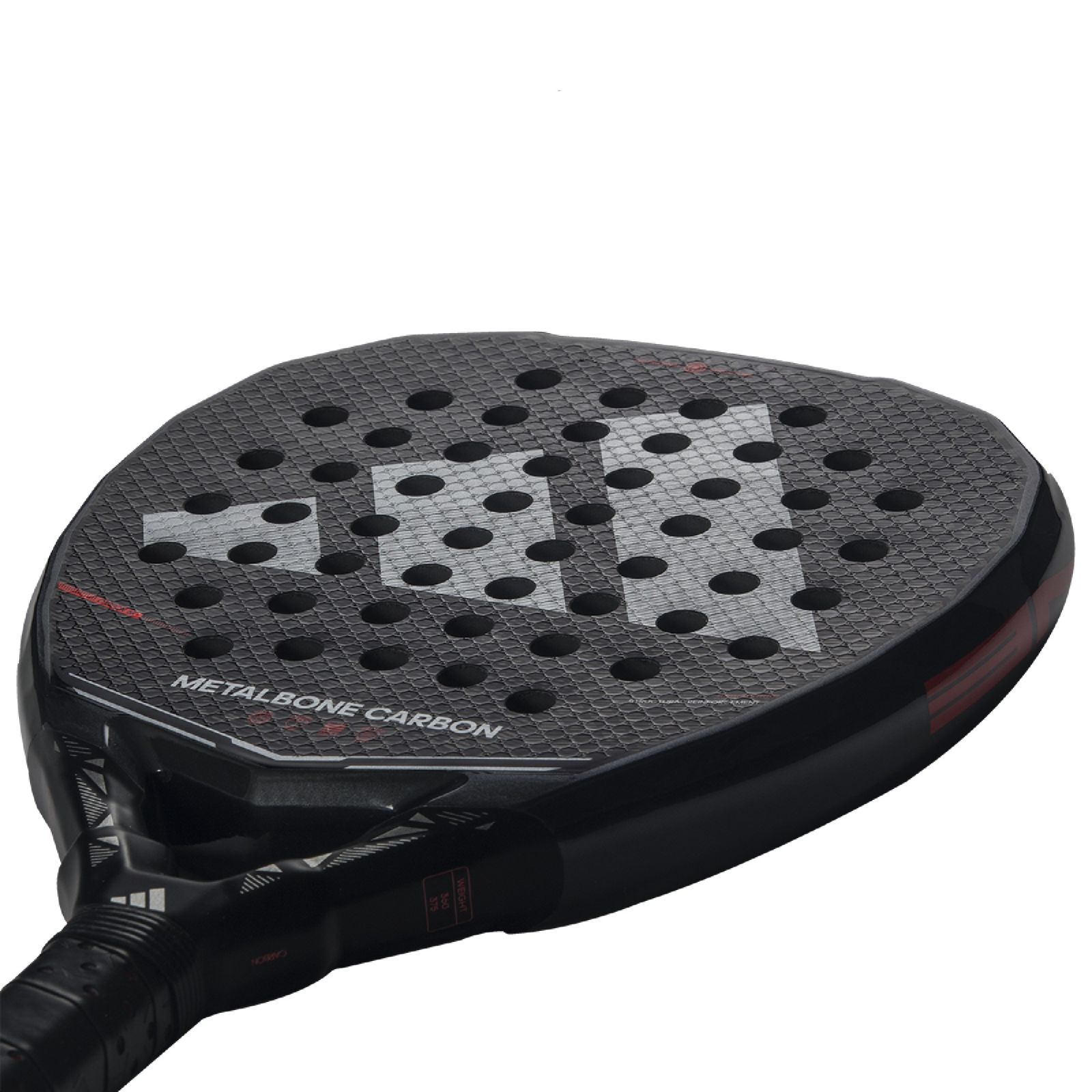 Adidas Metalbone Carbon Padel Racket - Black/Red (2026) - Adidas Metalbone Carbon Padel Racket - Black/Red (2026) -