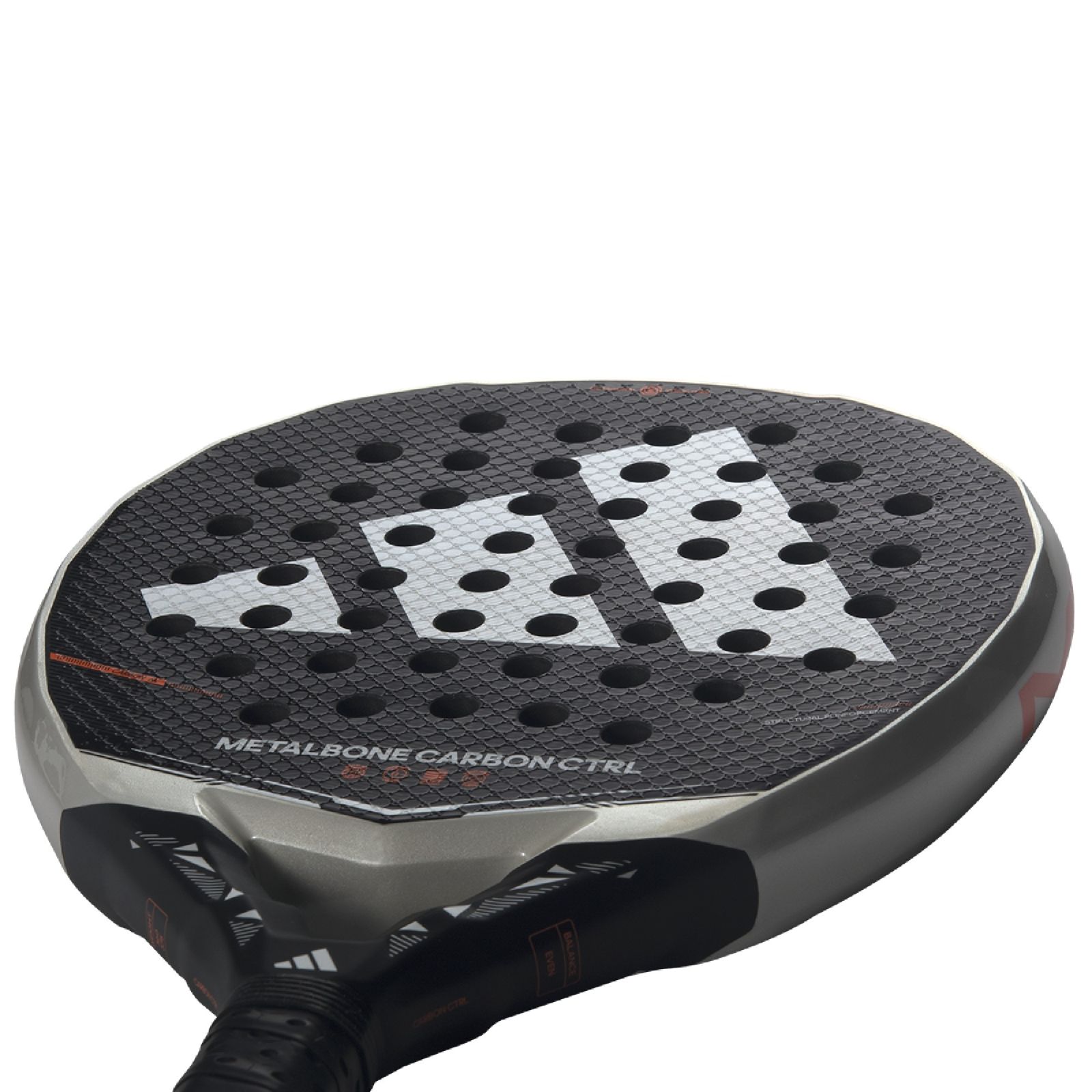 Adidas Metalbone Carbon Ctrl Padel Racket - White/Black (2026) - Image 7 of 9