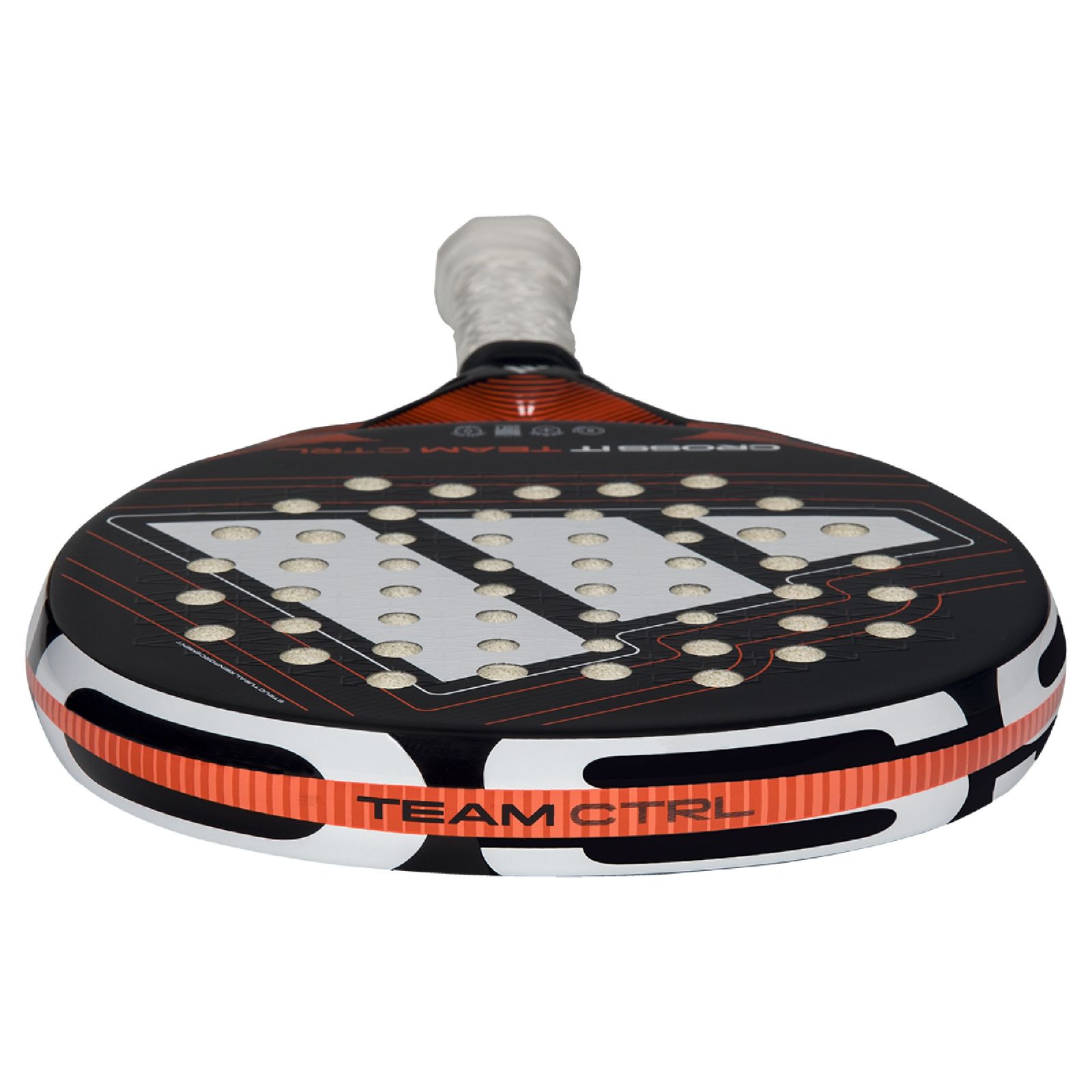 Adidas Crossit Team Ctrl Padel Racket - Black/White (2026) - Adidas Crossit Team Ctrl Padel Racket - Black/White (2026) -